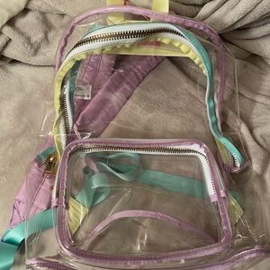 Target Stoney Clover clear backpack NWT